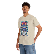 Sugar Skull Owl Unisex Heavy Cotton Tee