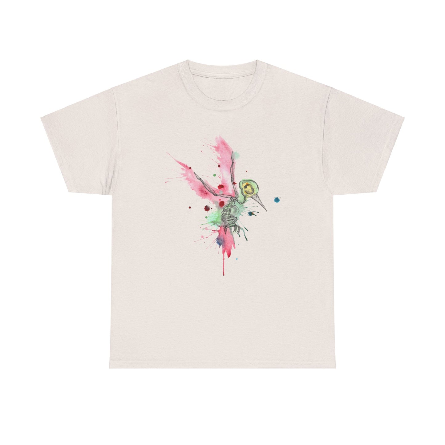 Hummingbird Skeleton Unisex Heavy Cotton Tee
