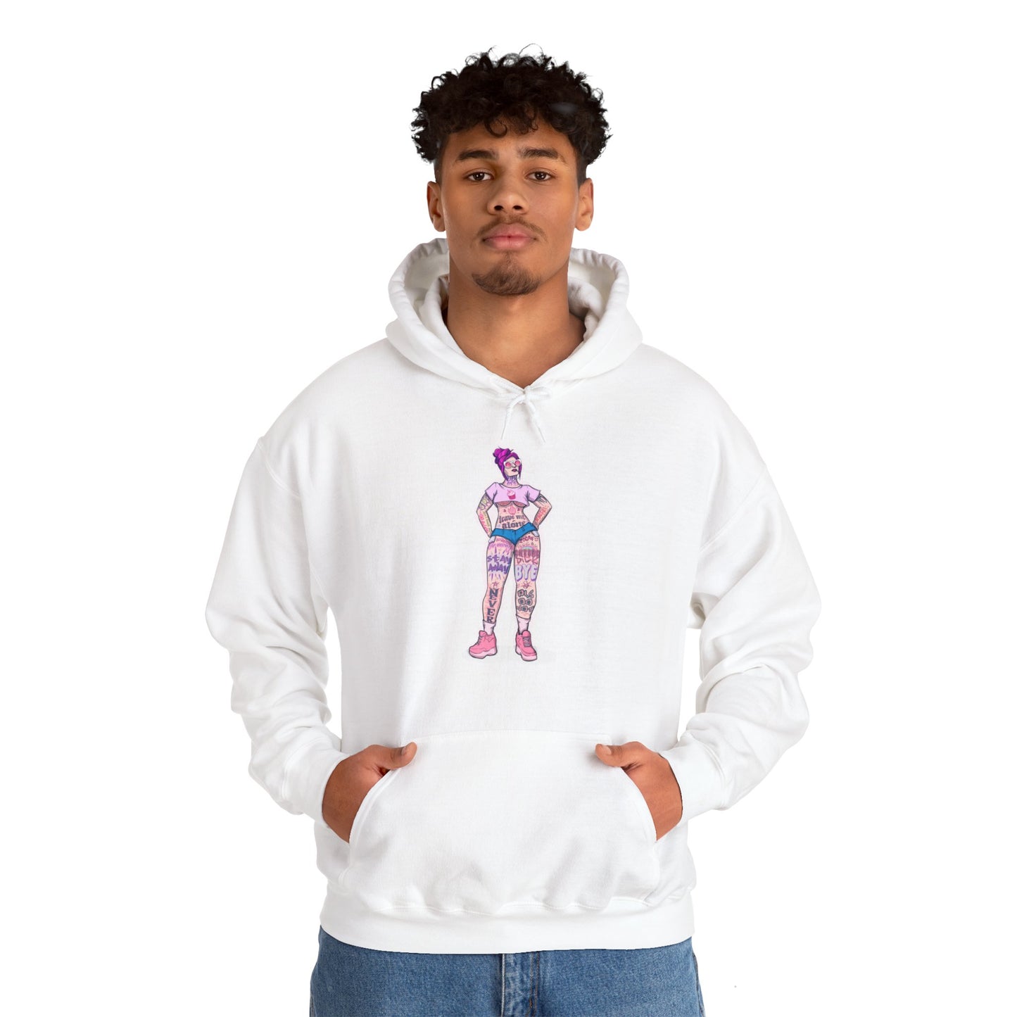 Antisocial Tattoos Unisex Heavy Blend Hooded Sweatshirt