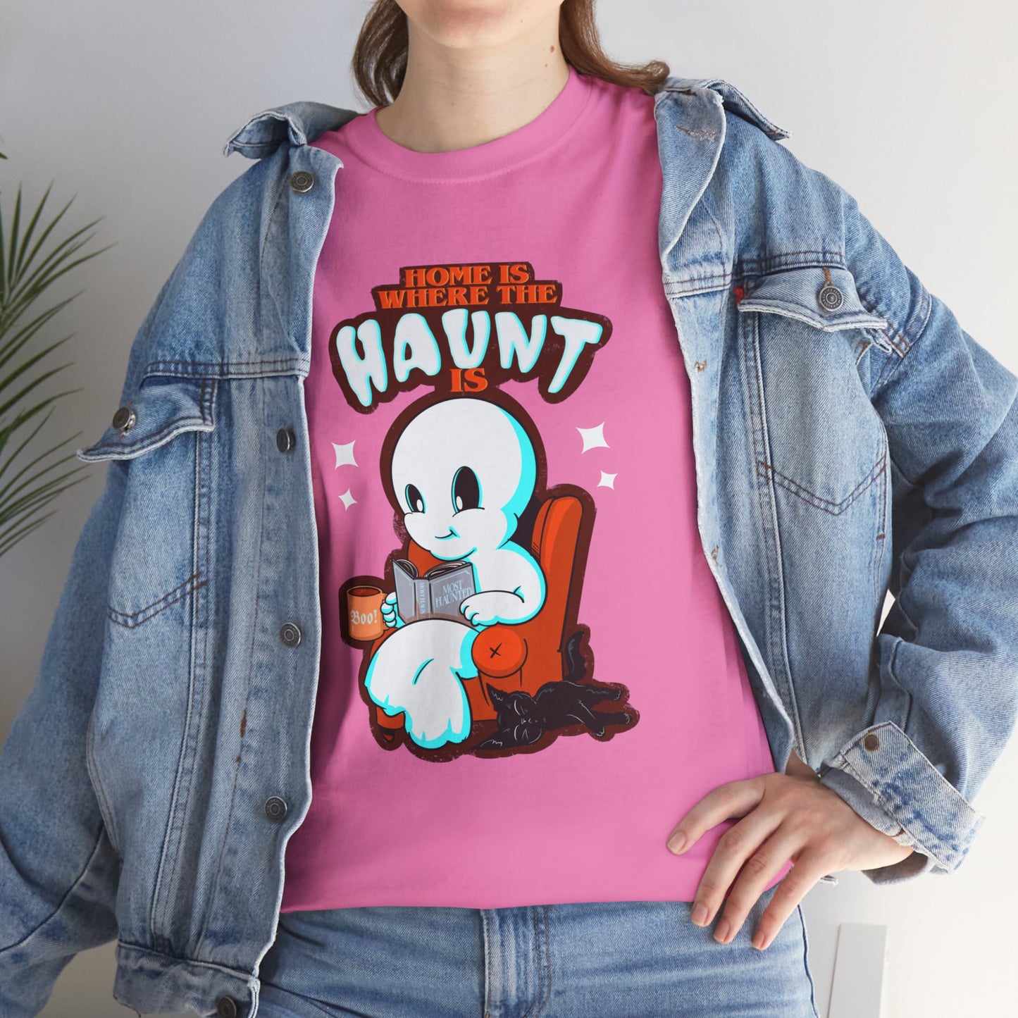 Home Is Where The Haunt Is Unisex Heavy Cotton Tee