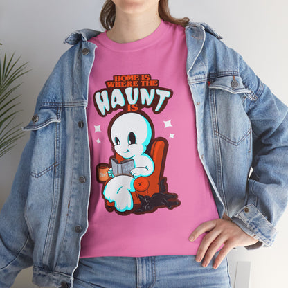 Home Is Where The Haunt Is Unisex Heavy Cotton Tee