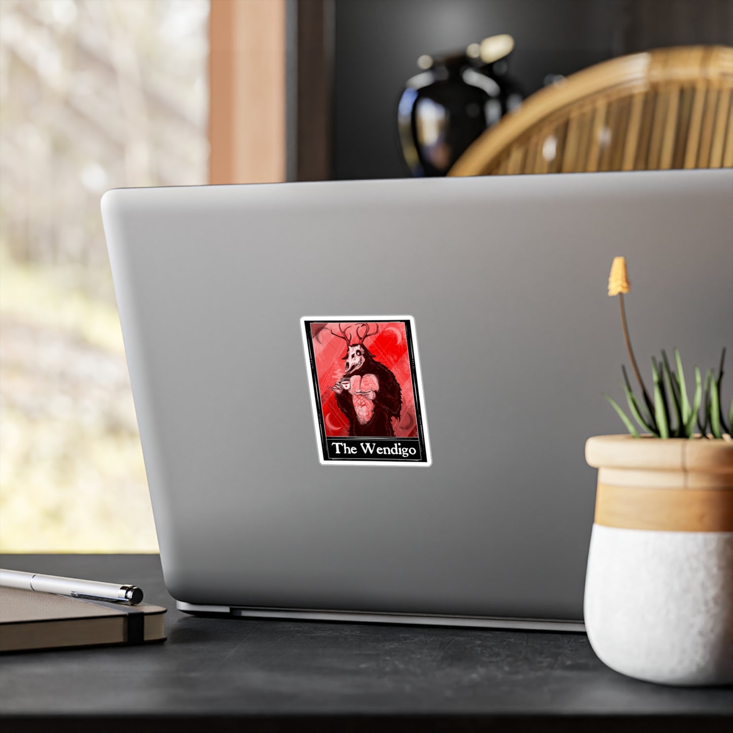 Wendigo Tarot Kiss-Cut Vinyl Decal