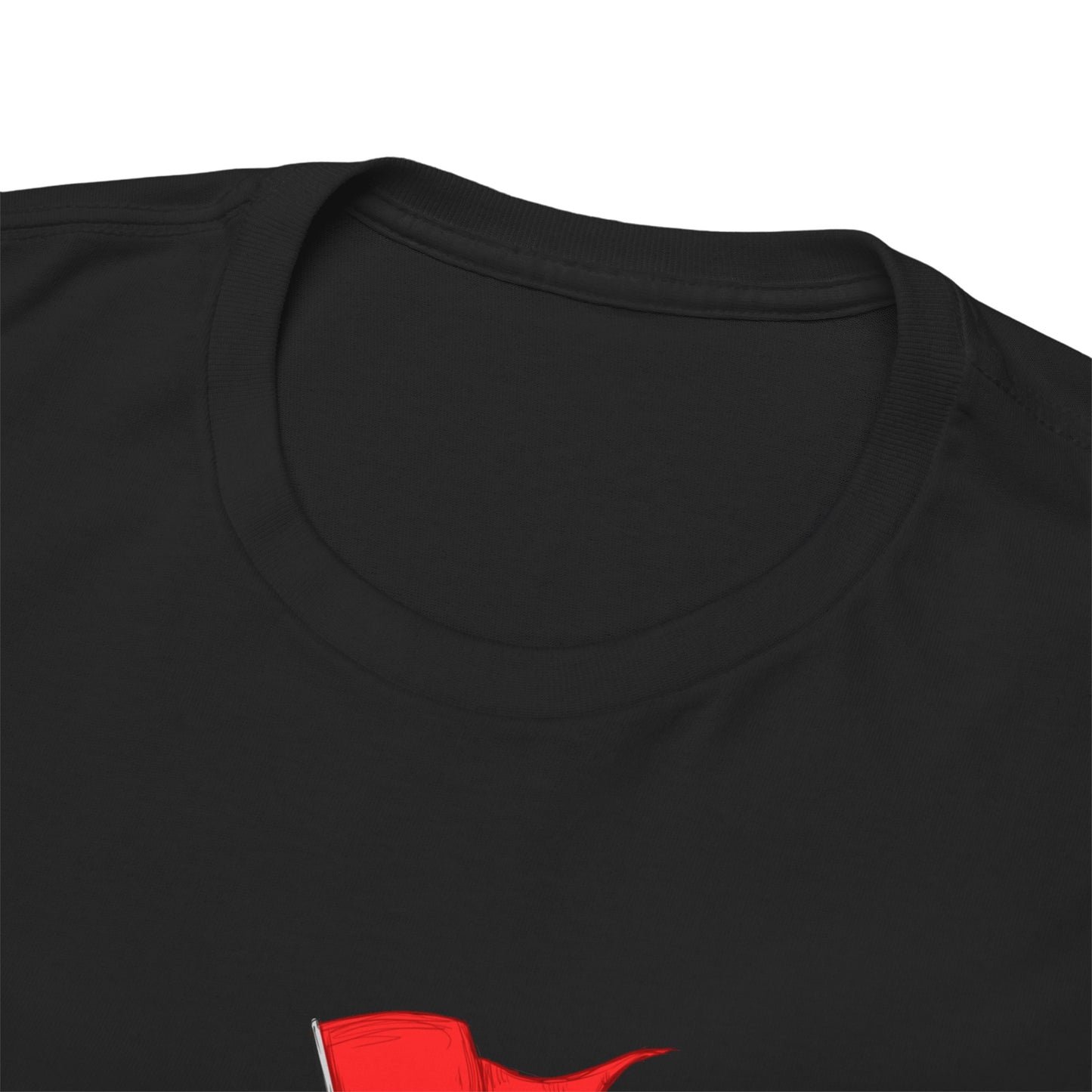 Red Flag Male Unisex Heavy Cotton Tee