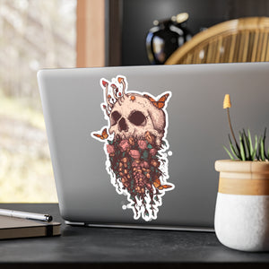 Elemental Skull Nature Kiss-Cut Vinyl Decal