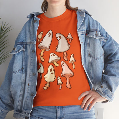 Spooky Mushrooms Unisex Heavy Cotton Tee