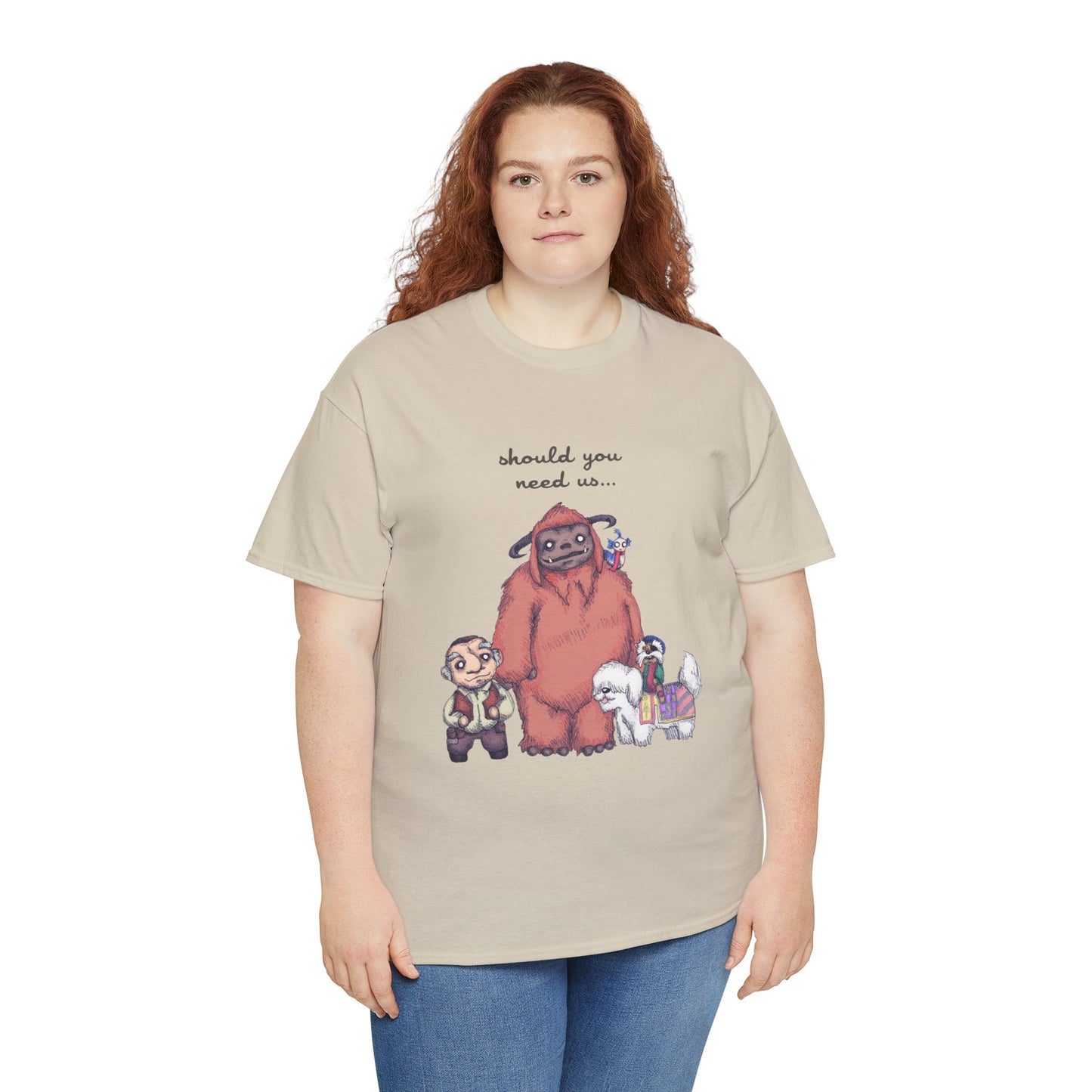 Should You Need Us Unisex Heavy Cotton Tee