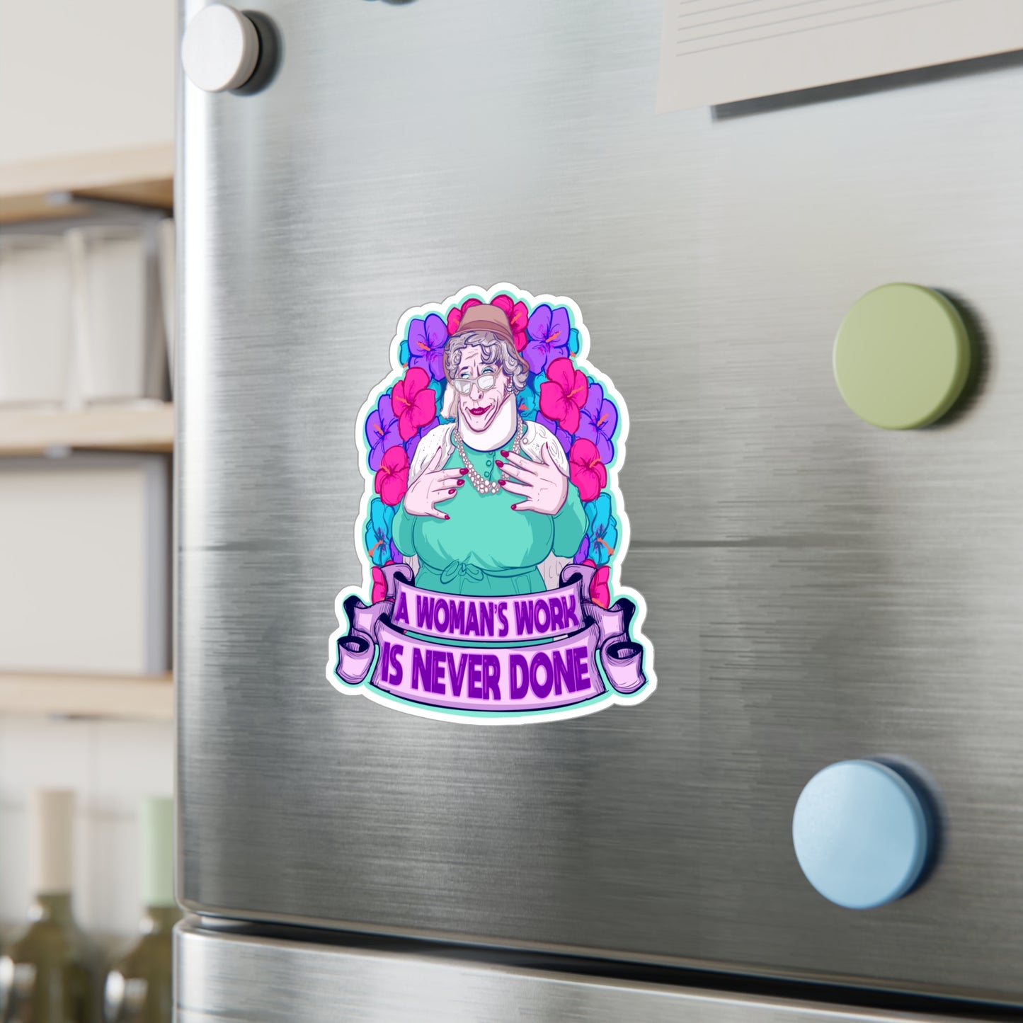 Auntie Nelda Kiss-Cut Vinyl Decal