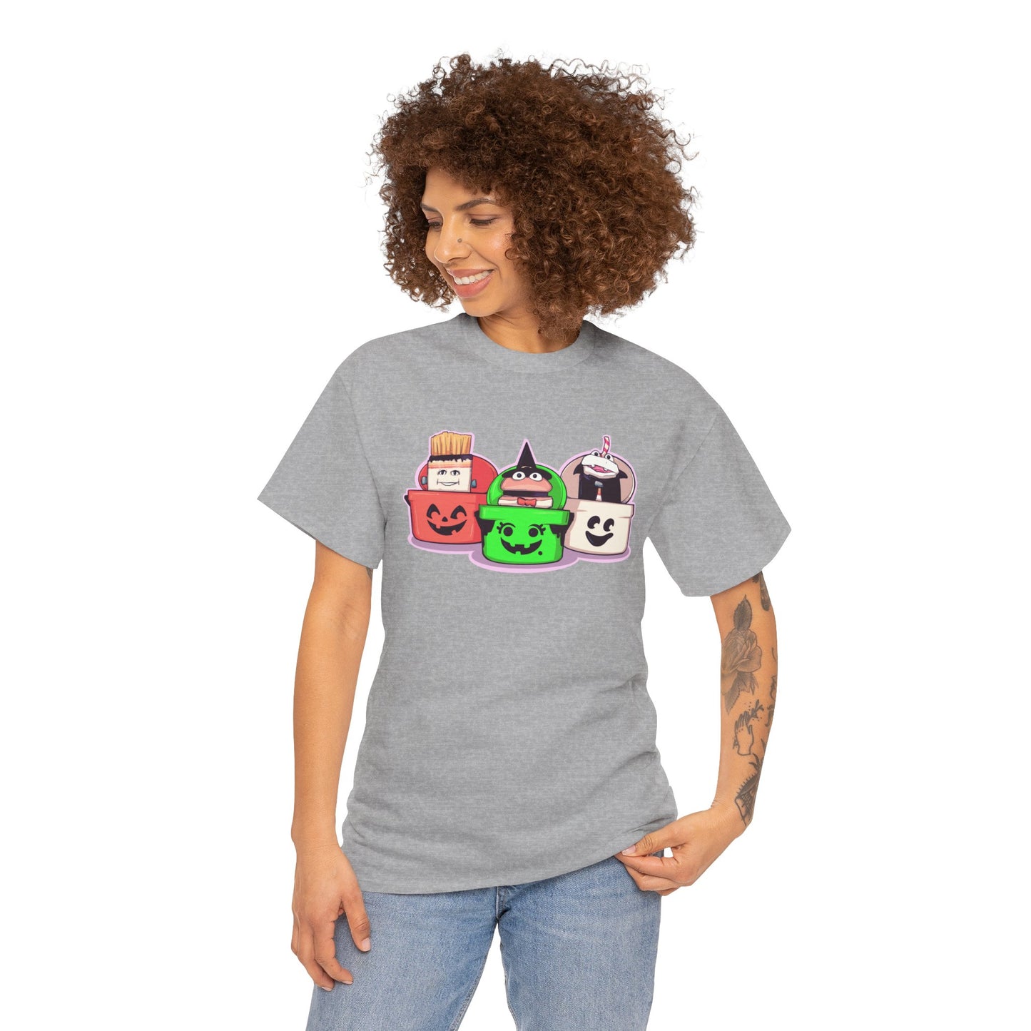 Spooky Fast Food Unisex Heavy Cotton Tee