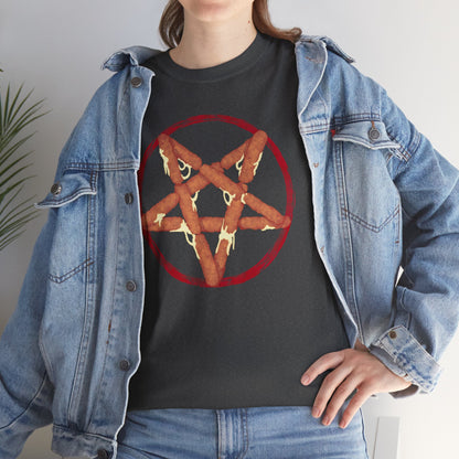 Mozzarella Stick Pentagram Unisex Heavy Cotton Tee