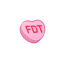 FDT Heart Kiss-Cut Vinyl Decal