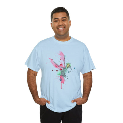 Watercolor Hummingbird Unisex Heavy Cotton Tee