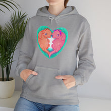 Axolotls In Love  Unisex Heavy Blend Hooded Sweatshirt