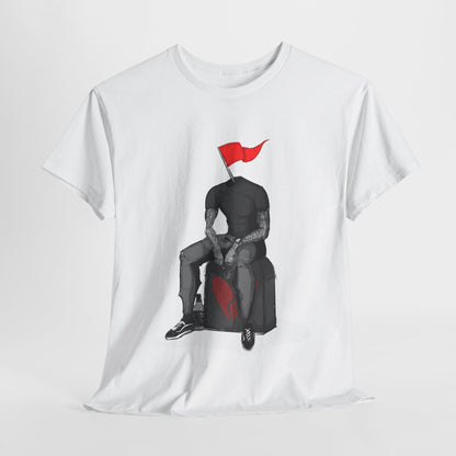 Red Flag Male Unisex Heavy Cotton Tee