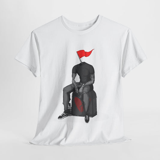 Red Flag Male Unisex Heavy Cotton Tee