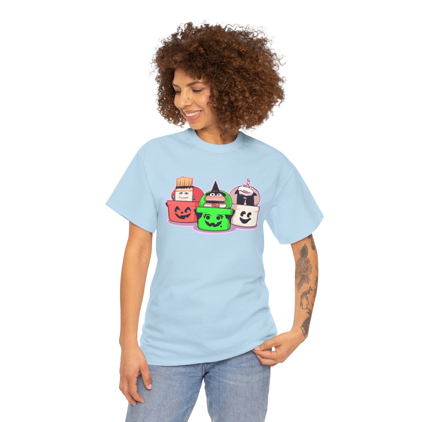 Spooky Fast Food Unisex Heavy Cotton Tee