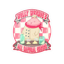 Willy Weenie's Natural Cheese Kiss-Cut Vinyl Decal