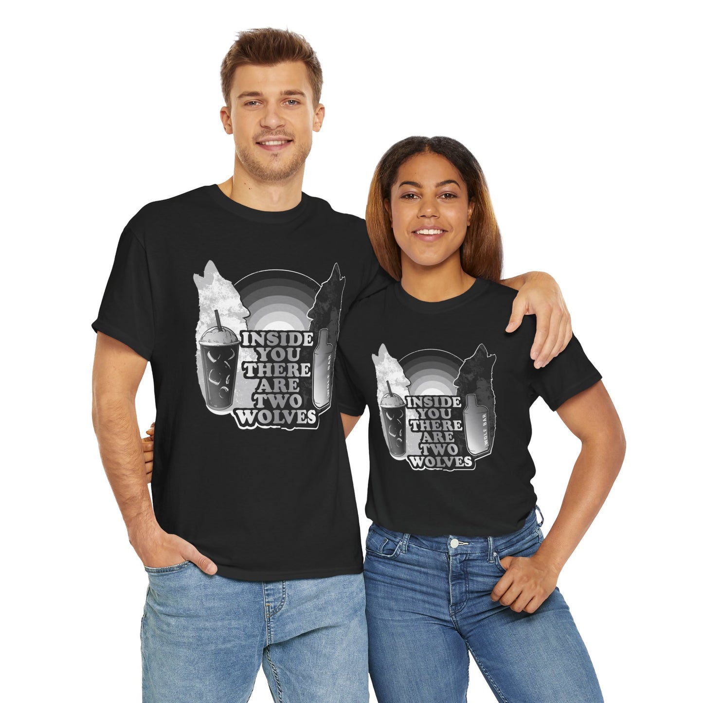 Two Wolves Unisex Heavy Cotton Tee