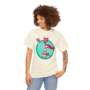 X-Ray Cat Unisex Heavy Cotton Tee