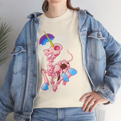 Unicorn Skeleton 2 Unisex Heavy Cotton Tee