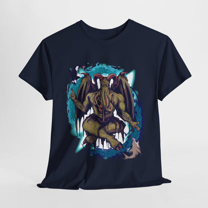 Baphomet Cthulhu Unisex Heavy Cotton Tee