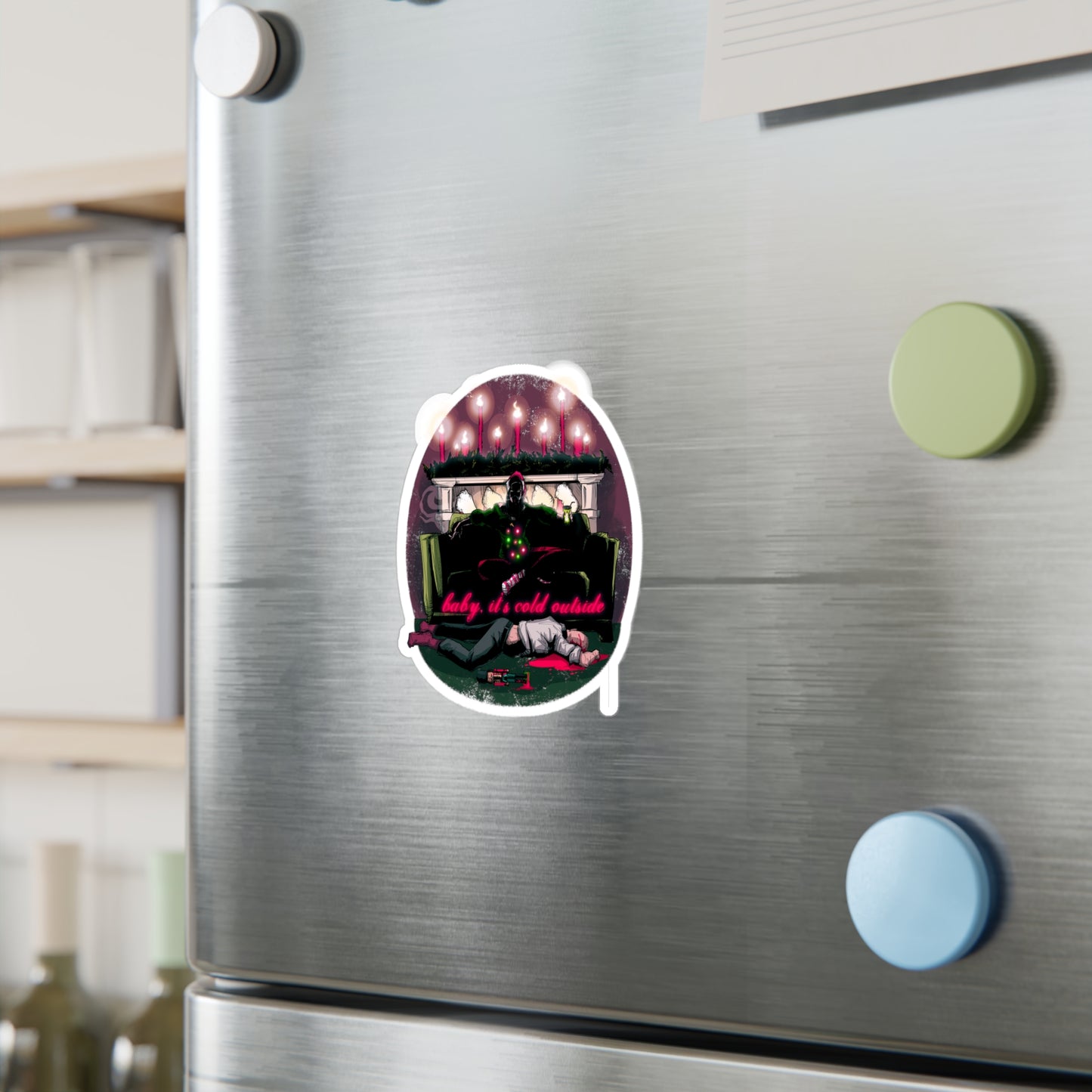 Baby It's Cold Outside Kiss-Cut Vinyl Decal