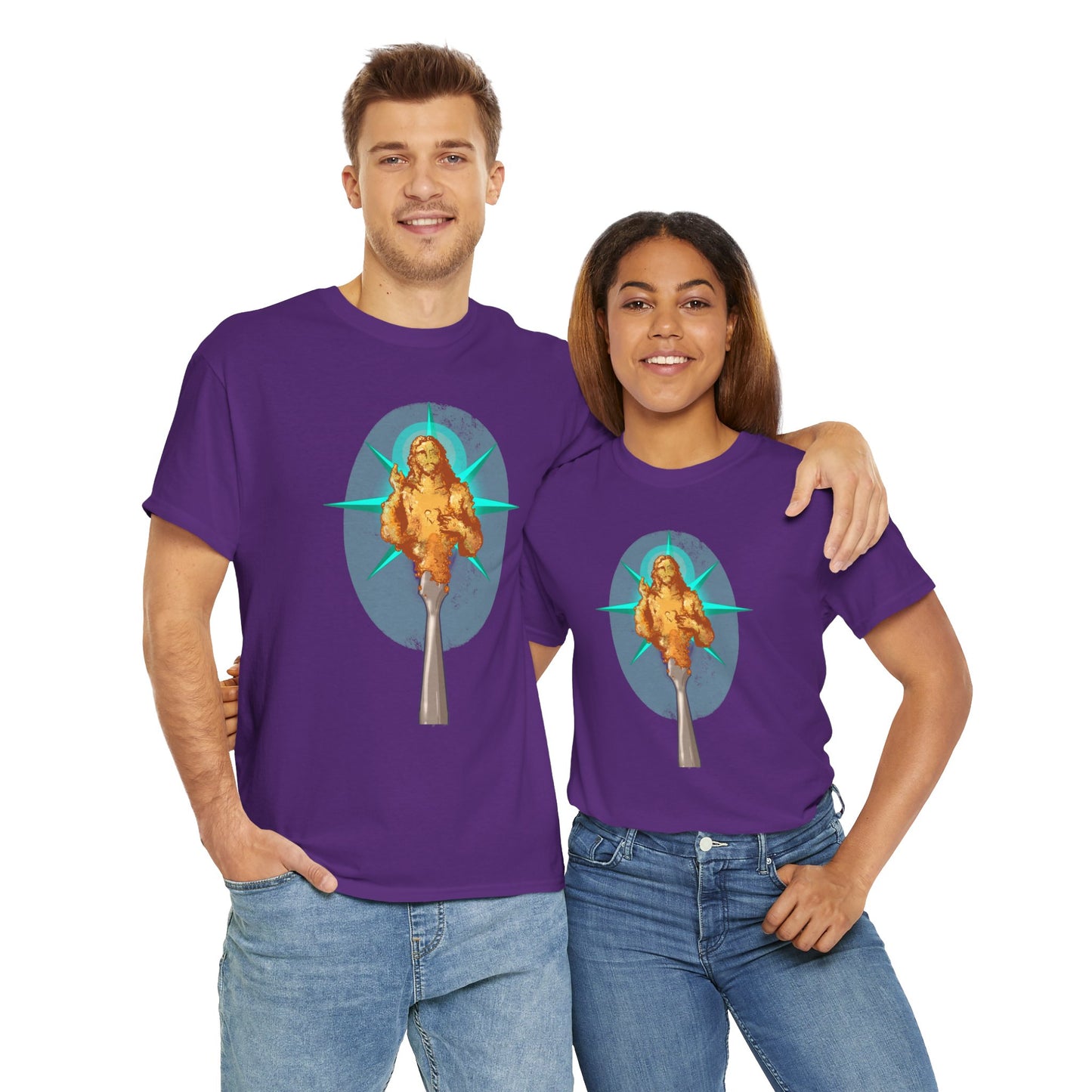 He Is Resin Unisex Heavy Cotton Tee