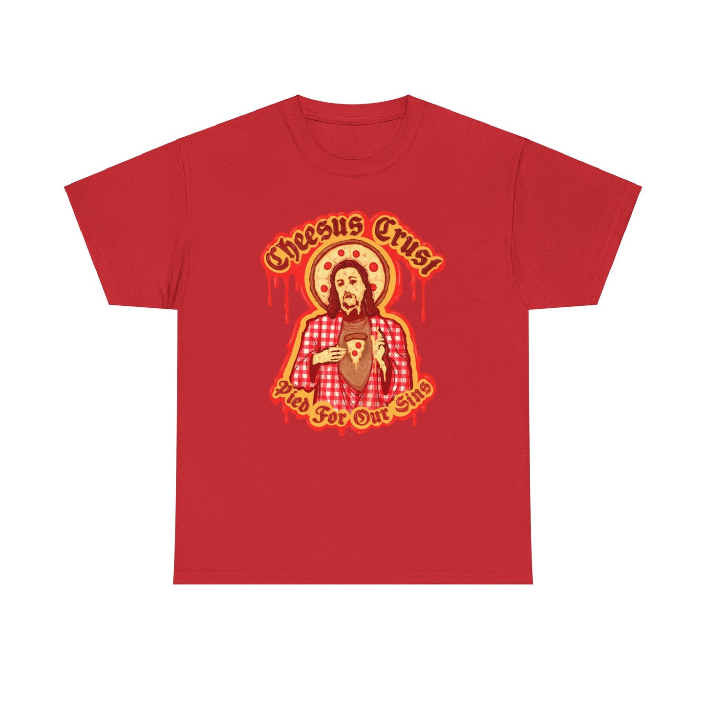 Cheesus Crust Unisex Heavy Cotton Tee