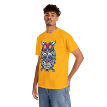 Sugar Skull Owl Unisex Heavy Cotton Tee