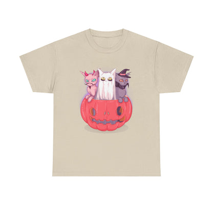 Meow-lloween Unisex Heavy Cotton Tee