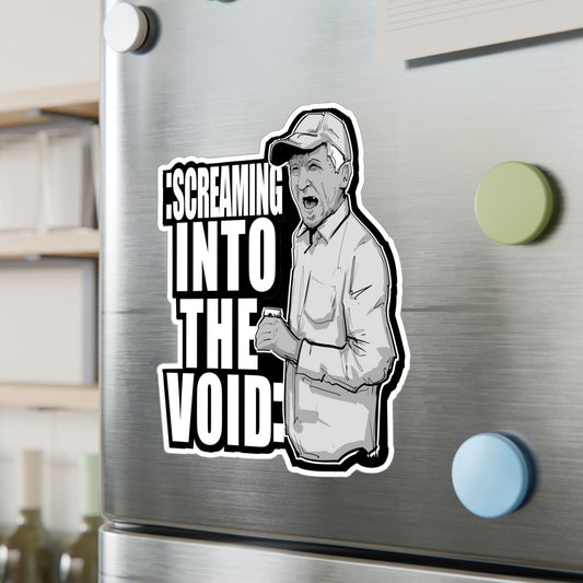 Screaming Into The Void Kiss-Cut Vinyl Decal