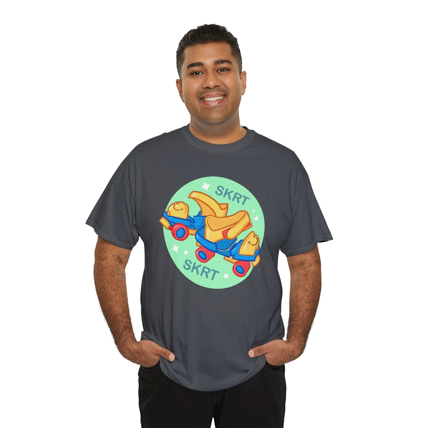 Roller Skates Unisex Heavy Cotton Tee