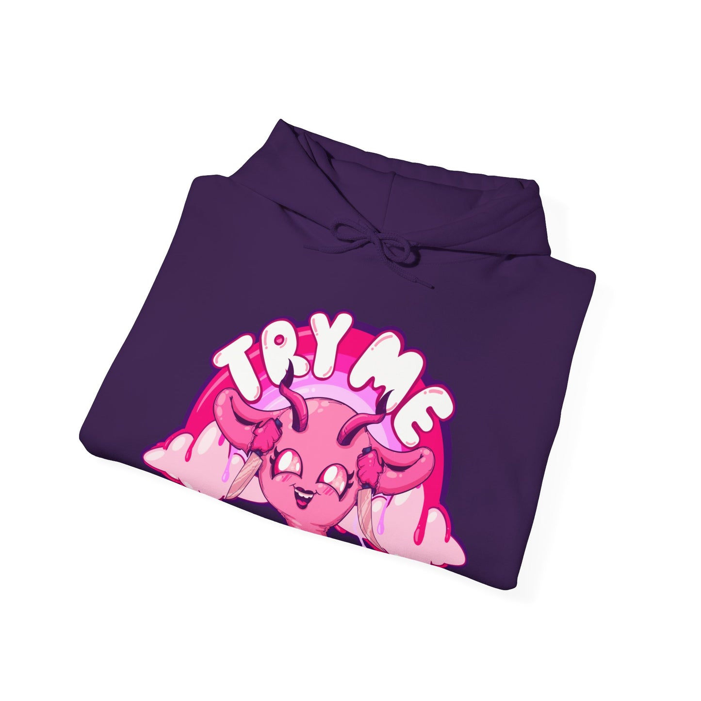 Try Me Uterus Unisex Heavy Blend Hooded Sweatshirt