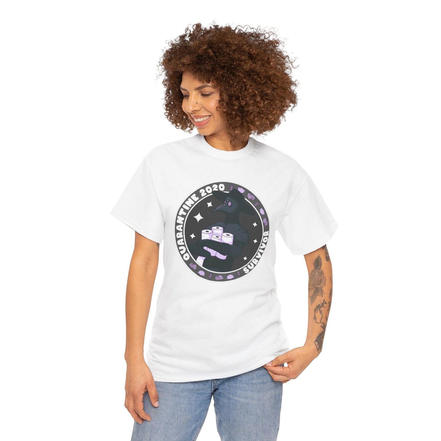 Quarantine 2020 Survivor Unisex Heavy Cotton Tee
