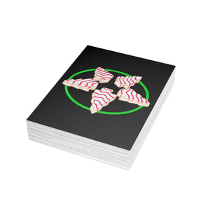 Christmas Tree Pentagram Cake Greeting Card Bundles (10, 30, 50 pcs)