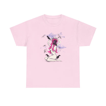 Plague Doctor Pinup Unisex Heavy Cotton Tee