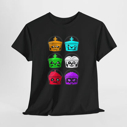 Evil Pope Halloween Pails Unisex Heavy Cotton Tee