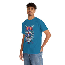 Sugar Skull Owl Unisex Heavy Cotton Tee