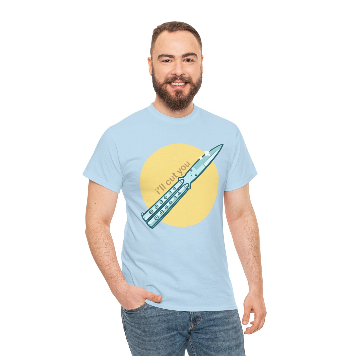 I'll Cut You Unisex Heavy Cotton Tee