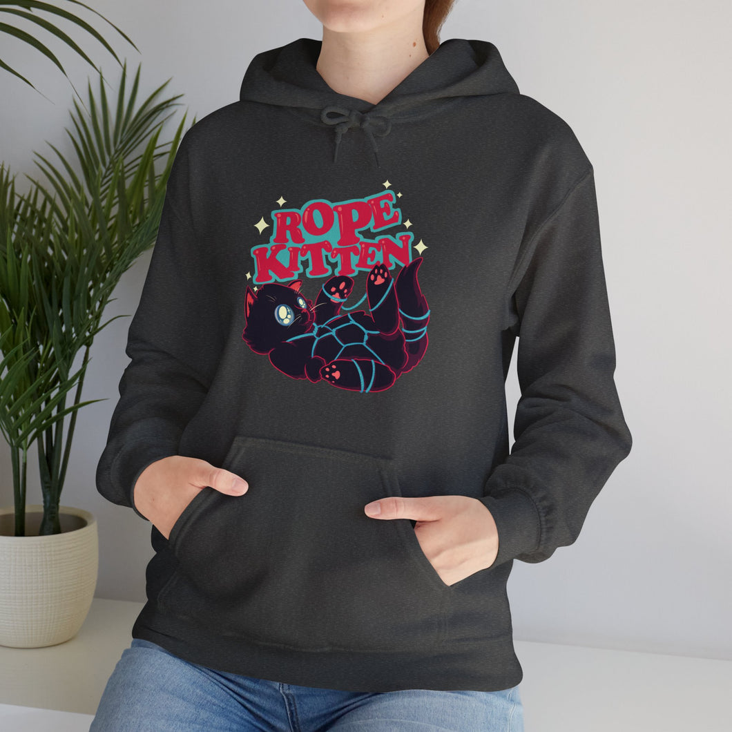 Rope Kitten Unisex Heavy Blend Hooded Sweatshirt