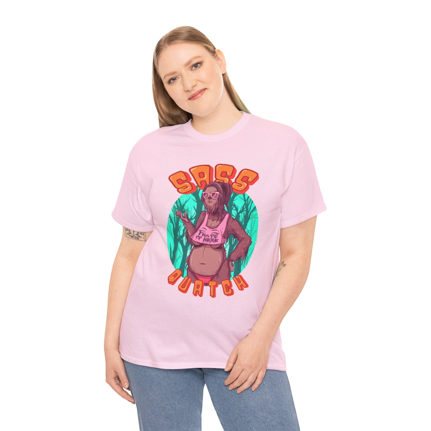 Sass Quatch Unisex Heavy Cotton Tee