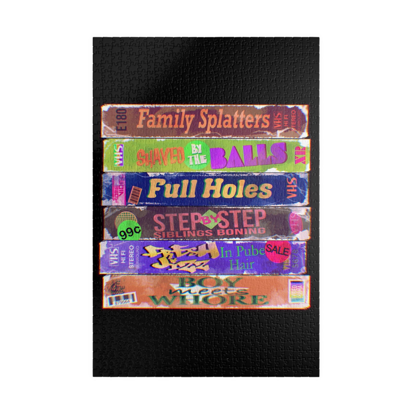 Dirty 90s VHS Puzzle (110, 252, 500-piece)