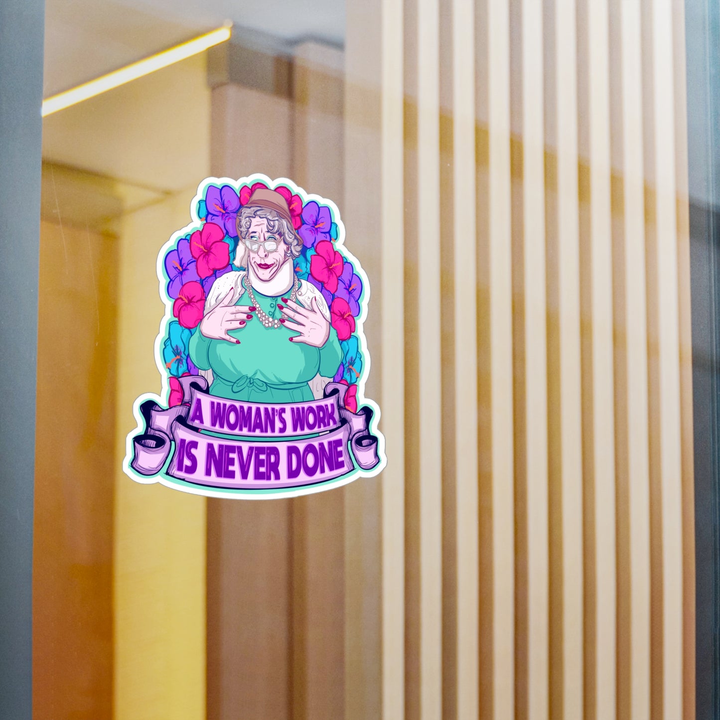 Auntie Nelda Kiss-Cut Vinyl Decal