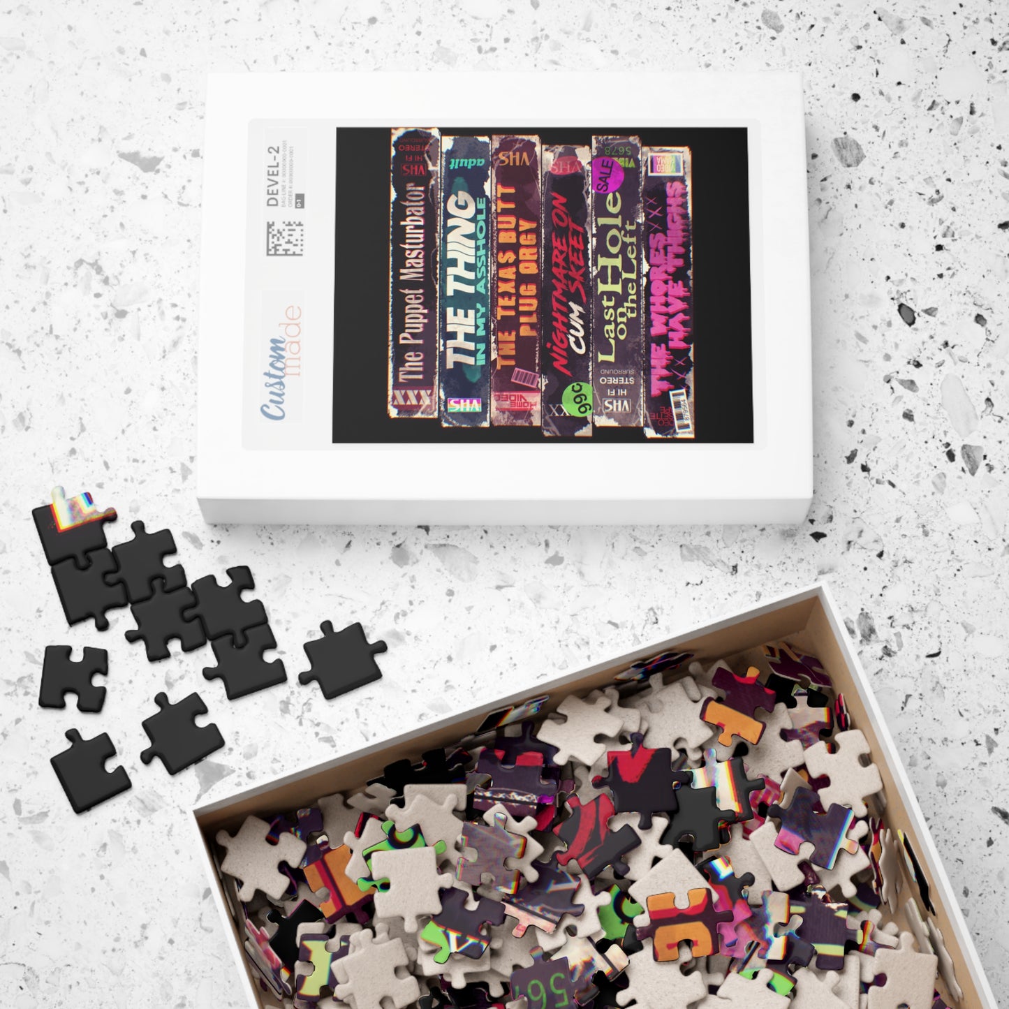 Adult Horror VHS Puzzle (110, 252, 500, 1014-piece)