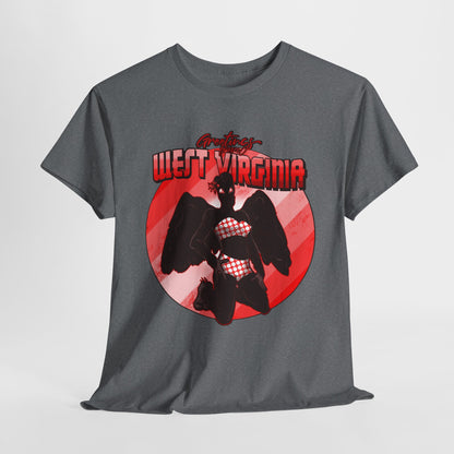 Cryptid Pinups: West Virginia Unisex Heavy Cotton Tee