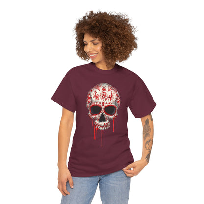 Blood Skull Unisex Heavy Cotton Tee