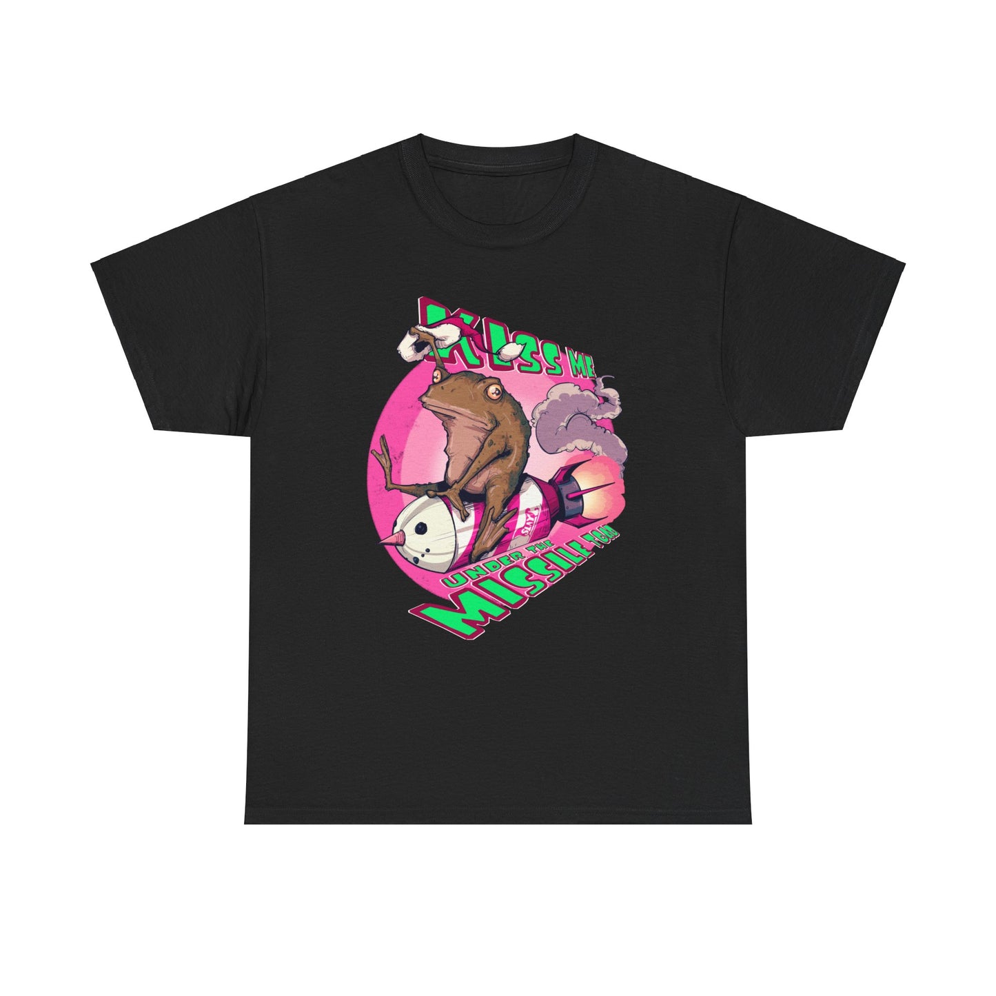Kiss Me Under The Missile Toad Unisex Heavy Cotton Tee