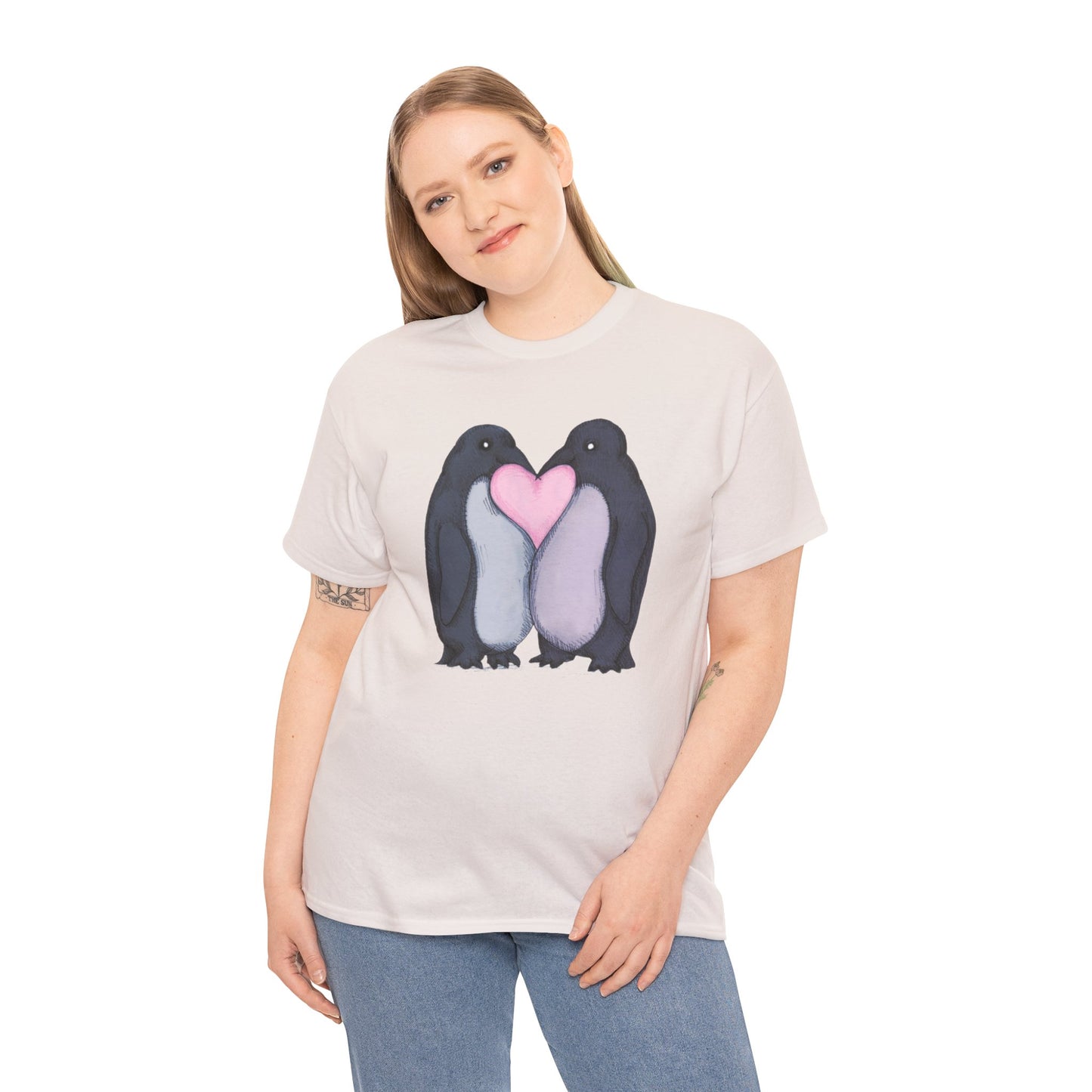 Penguin Kiss Unisex Heavy Cotton Tee
