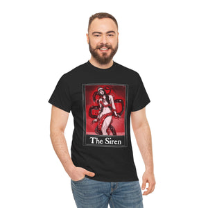 The Siren Tarot (Front & Back Print) Unisex Heavy Cotton Tee