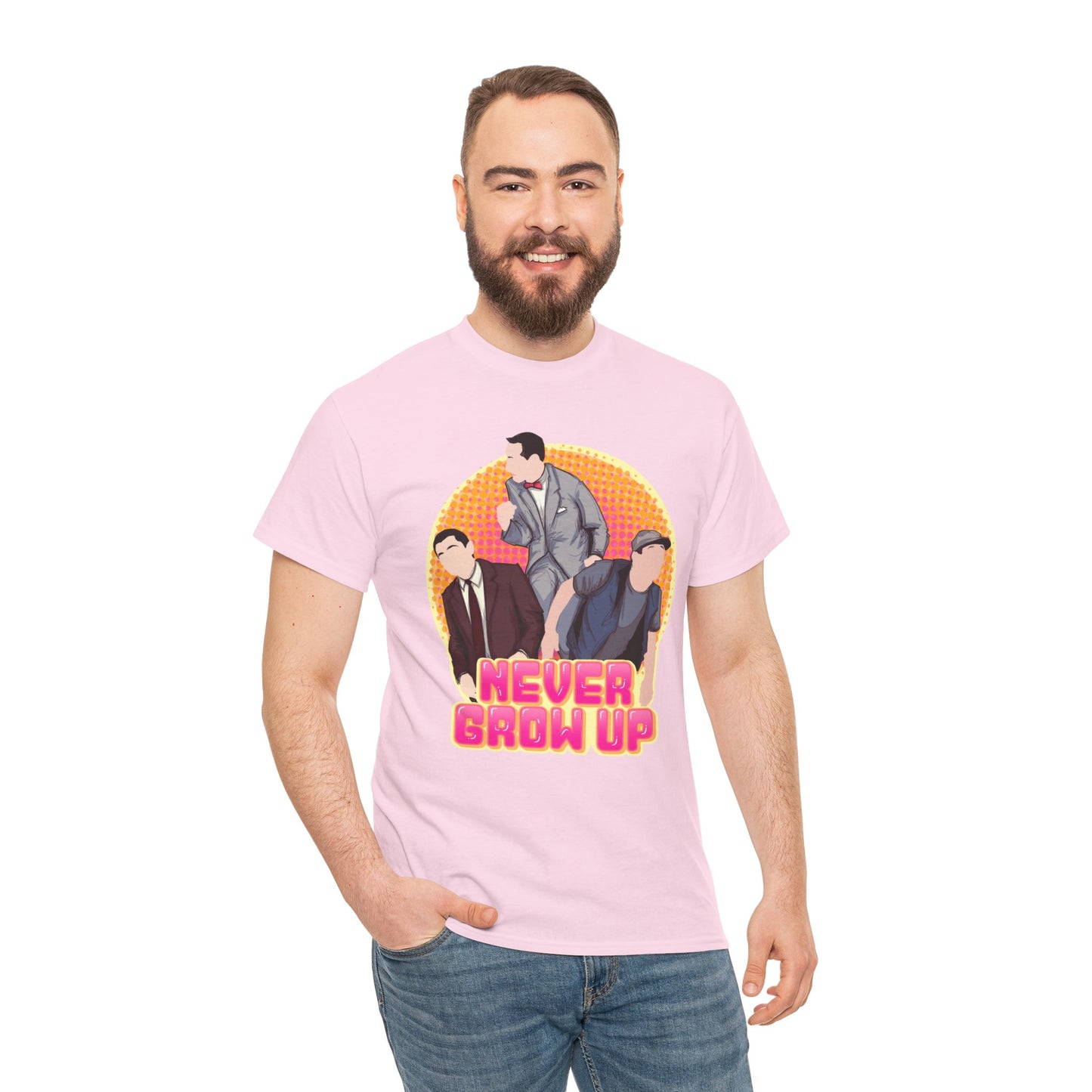 Never Grow Up Unisex Heavy Cotton Tee