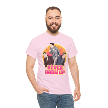 Never Grow Up Unisex Heavy Cotton Tee
